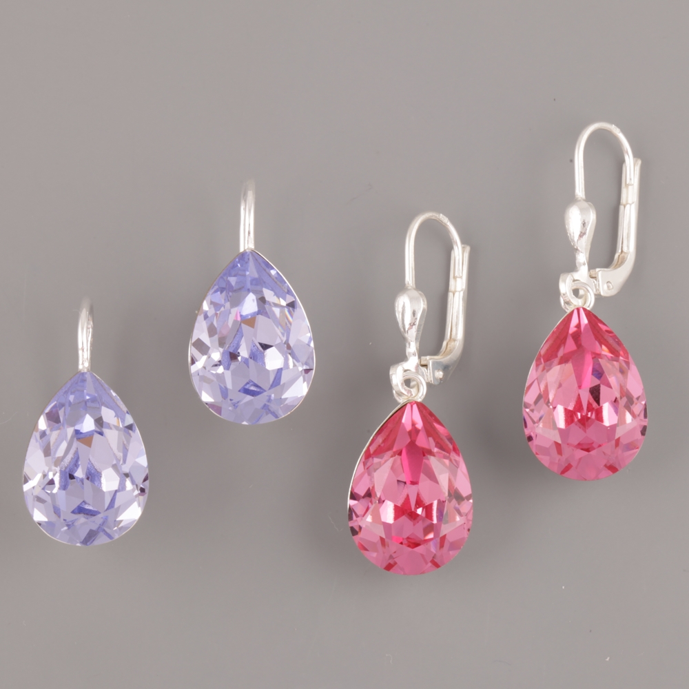 Stříbrné komponenty pro Slzičky Swarovski Elements 4320